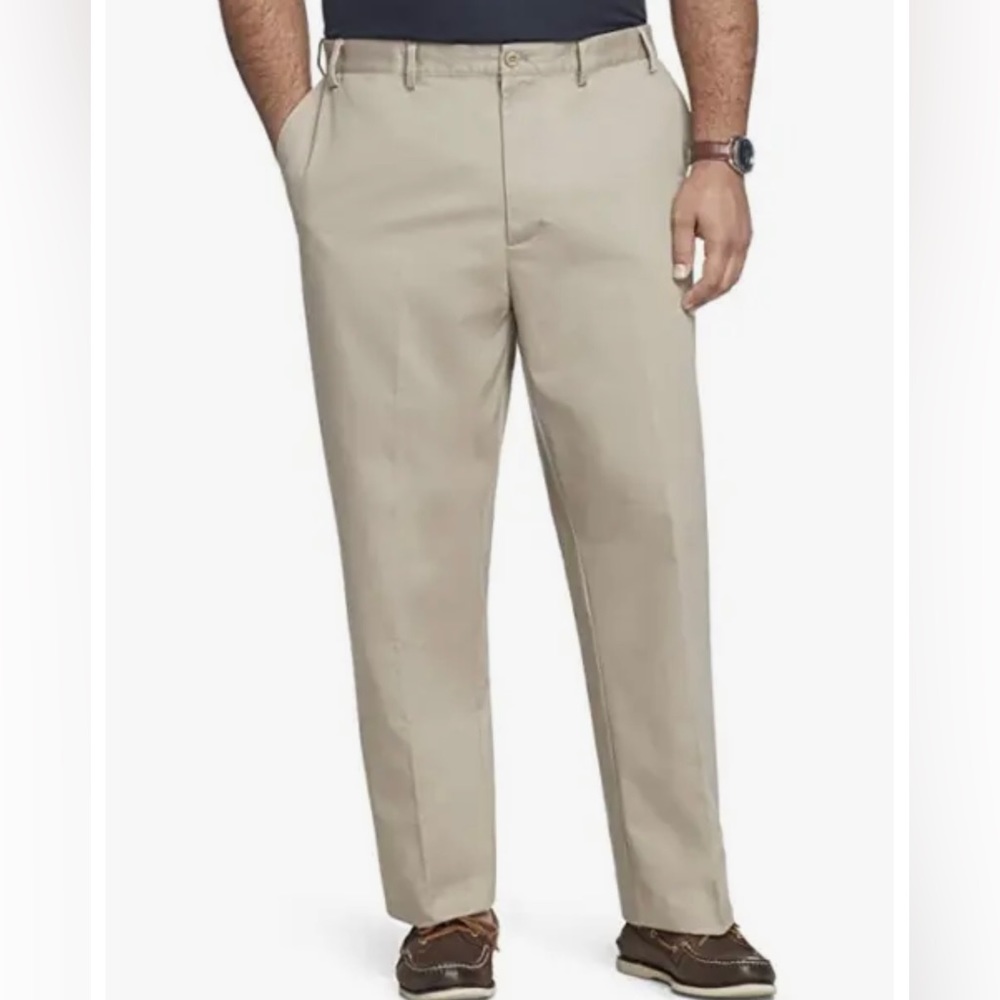 Mens Big & Tall Izod Pants Khaki